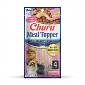 Кремообразен топер за храна Churu Cat Meal Topper Tuna with Salmon Recipe с риба тон и сьомга